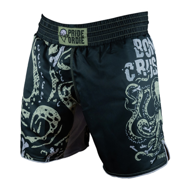 Pride Or Die Bone Crusher V.2 MMA Shorts - Black